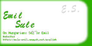 emil sule business card